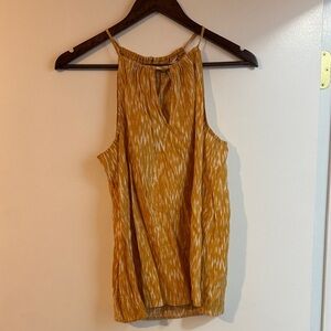 Nine West Mustard Sleeveless Blouse